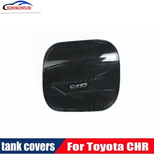 Car refit fuel tank cover fuel filler flap gas lid cap For Toyota CHR CH-R Car Styling Auto Oil Fuel Tank Cover Cap