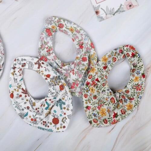 Blotona 1PC Newborn Baby Boys Girls Cute Waterproof Saliva Towel Kids Toddler Feeding Burp Clothes Triangle Cotton Bib Scarf