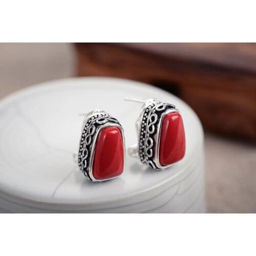 Brinco wedding Luxury Girls Earrings Hot sales elegant stone gem 925 sterling stud Style EARRING for women jewelry