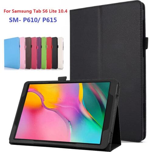 Case For Samsung Galaxy Tab S6 Lite 10.4inch 2020 P610 SM-P610 P615 S Pen Holder Case Cover Tablet shell Protective Case