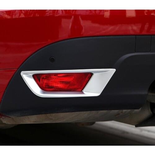 For Jaguar F-Pace X761 f pace 2016 2017 ABS Chrome Car rear fog lampshade frame Cover Trim Stiker Car styling Accessories 2pcs