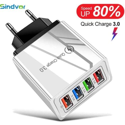 EU/US/UK Plug USB Charger Quick Charge 3.0 For Phone Adapter for Huawei Mate 30 Tablet Portable Wall Mobile Charger Fast Charger