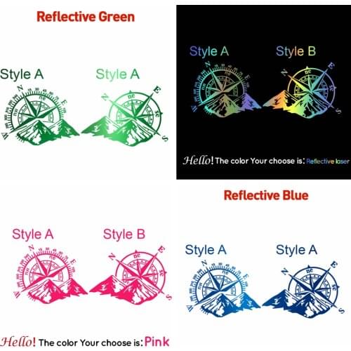 Hot Sale Mountain Compass Car Sticker Funny Vinyl Car-Styling Decals For Auto Window Motorcycle Decor наклейки на авто
