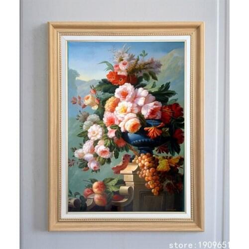 Cotton no frame HD classical flowers grapes canvas printings oil painting printed on cotton home wall art decoration pictures