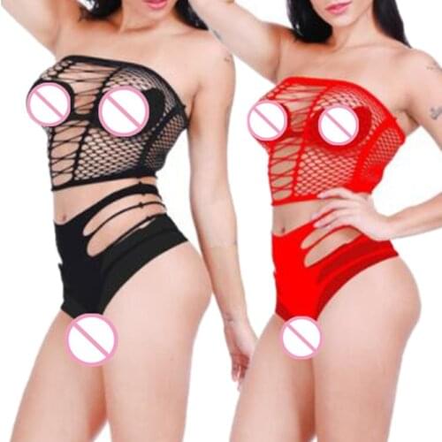 Sexy Lingerie Set Fishnet Bodysuit Hollow Nightwear shengrenmei Lady Catsuit Sexy Net Nightdress Women Bodystocking Sexy Costums