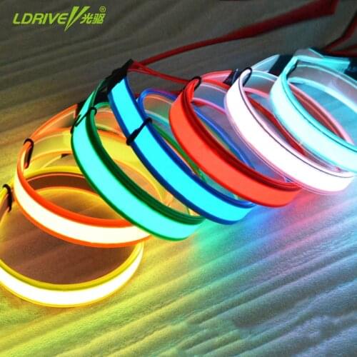 9 Colors 1x100CM EL Tape EL Strip Cold Light for Car,House,Party,Display,Holiday and Model Decoration Car Soft Ambient Light