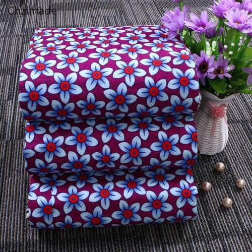 Lychee Life 1Yard Ankara African Fabric Real Wax Polyester Flower Fabric For Party Dress Making Diy Sewing Accessories