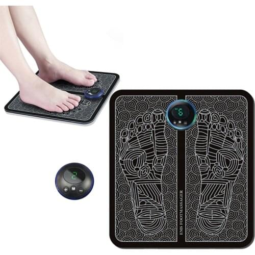 Electric EMS Foot Massager Pad Feet Muscle Stimulator Foot Massage Mat Improve Blood Circulation Relieve Ache Pain Health Care