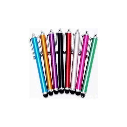 Wholesale Capacitive Screen Metal Stylus Touch Pen with Clip for Iphone/iPad/mini IPad/iPod Touch 500pcs/lot