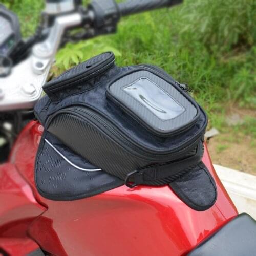 Motorcycle Tank Bag Oil Fuel Bag Magnetic Moto Saddle Luggage GPS Phone Bag Bigger Window Suitcase for Iphone Samsung