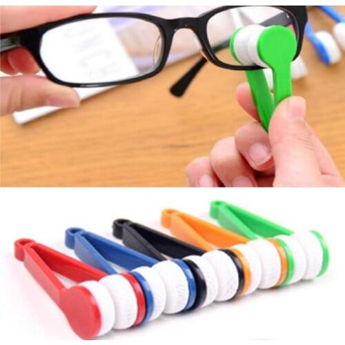 Mini Soft Eye Glasses Clean Tools Eyewear Cleaner Screen Rub Lens Cleaning Brush Wipe Microfiber Spectacles Eyeglass Kitchen