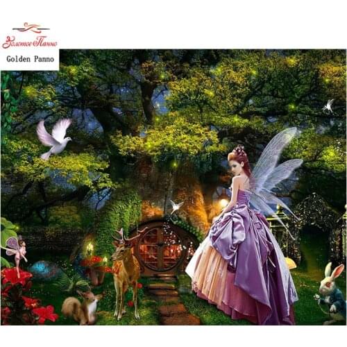 Golden Panno,Needlework,DIY DMC Cross stitch,Sets For Embroidery kit 14ct unprinted spirit cross-Stitching 0125