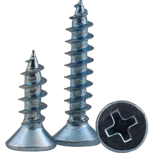 Galvanized cross flat head / countersunk head tapping screw M4 M5 M6