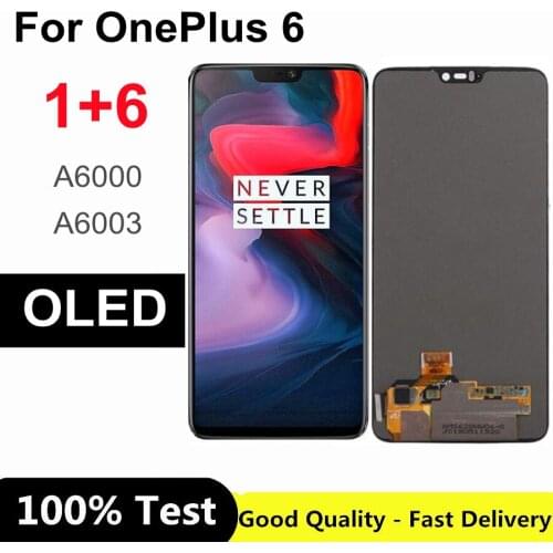 6.28" OLED Display Replacement For Oneplus 6 LCD Touch Screen Digitizer Assembly For One Plus 6 LCD Screen