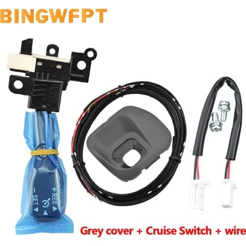 Superior quality Cruise Control Switch 45186-47030-E0 Steering Wheel Cover Dark grey For Toyota Prius 84632-34011