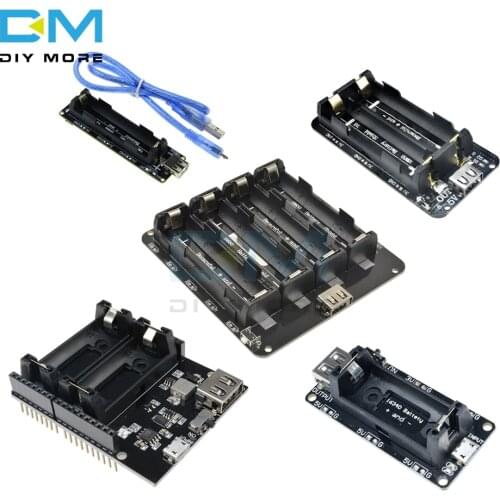 18650 16340 Lithium Battery Shield V9 V8 V3 Mobile Power Expansion Board Module 5V/3A 3V Micro USB Type-C for Arduino ESP8266