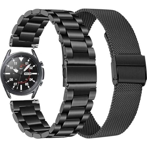 Metal Stainless Steel Band For Samsung Galaxy Watch 3 45MM 42MM/46MM Smart Bracelet Straps For Gear S3 Classic Frontier Correa