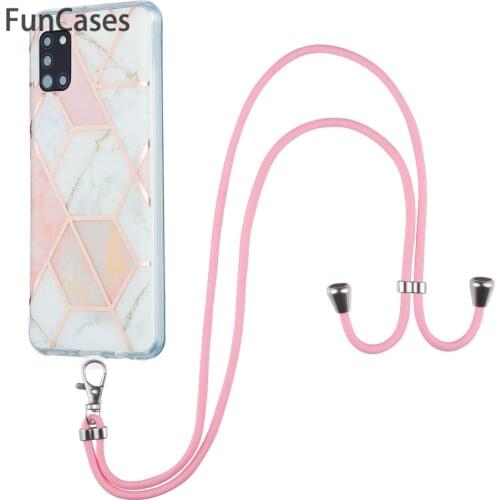Clear Cases For carcaso Samsung A31 Pink Telefoon Rhinestone Case Coques Samsung Galaxy phone case A31 Soft IMD Cover samsun