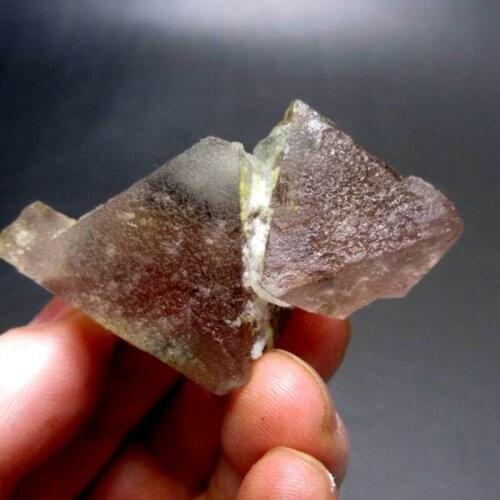 76g Pink Octahedral Fluorite - crystals and stones healing Mineral specimen Home Decor feng shui decoration