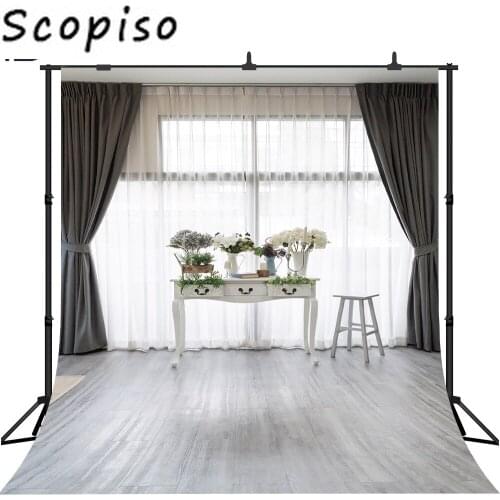Scopiso Photographic Background White Purity Curtain Lover Flower Wedding Photocall Photography Backdrop Photo Studio Prop