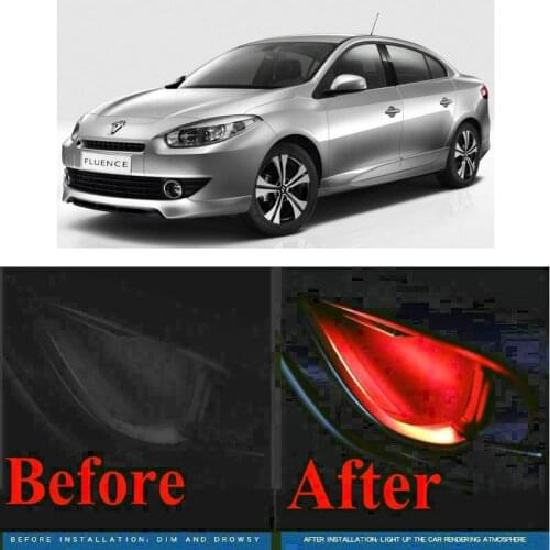 4pc CF style stickers on cars interior inside door handle atmosphere lamp for renault MASTER FLUENCE alaskan avantime dokker