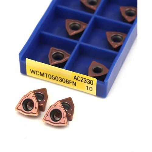 10 pcs WCMT050308 FN ACZ330 100% original SUMITOMO carbide tool CNC lathe turning tool