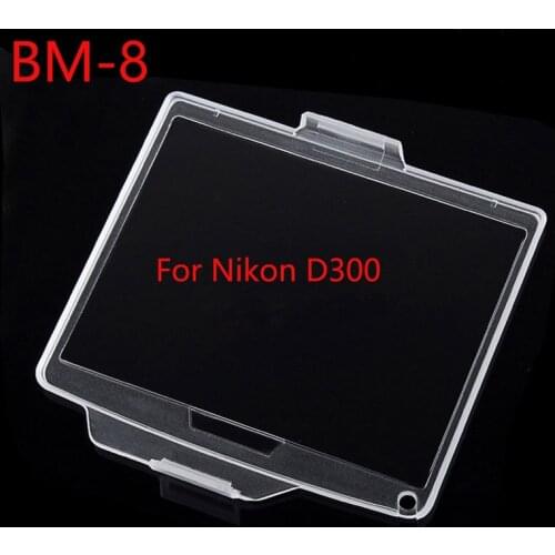10pcs/lot BM-8 Hard Plastic Film LCD Monitor Screen Cover Protector for Nikon D300
