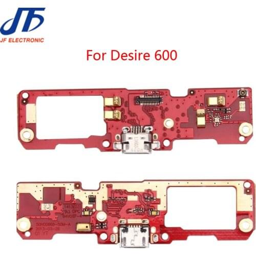 10pcs/lot USB Dock Charging Port Connector Board with Flex Cable For HTC Desire 600 Charger Port Flex Ribbon Replacement Parts