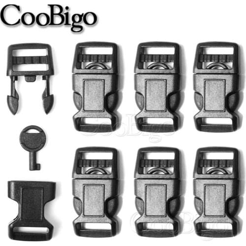 100pcs 5/8" Buckle Hidden Universal Key Police Handcuff Lock Pin Outdoor Survival Tactical Backpack Strap Paracord Bracelet