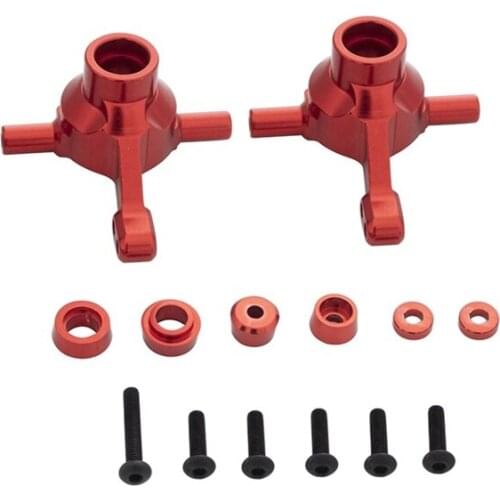 2PCS Aluminum Alloy Front Knuckle Arms Steering Cup for Tamiya TT02 TT-02 RC Car Upgrade Parts Accessories