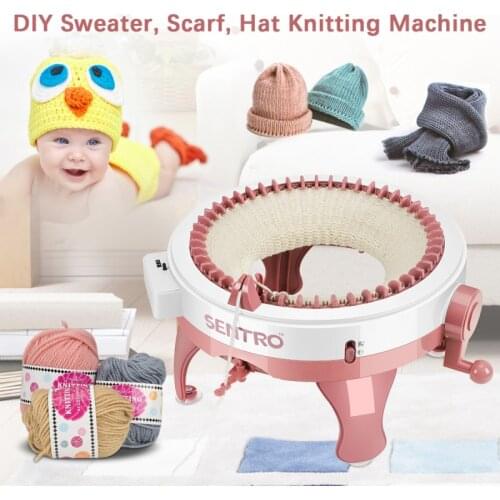 48 Needles Handmade Wool Knitting Machine Lazy Artifact Cylinder Wool Loom Hand-knitted Scarf Sweater Hat Socks Adult Children