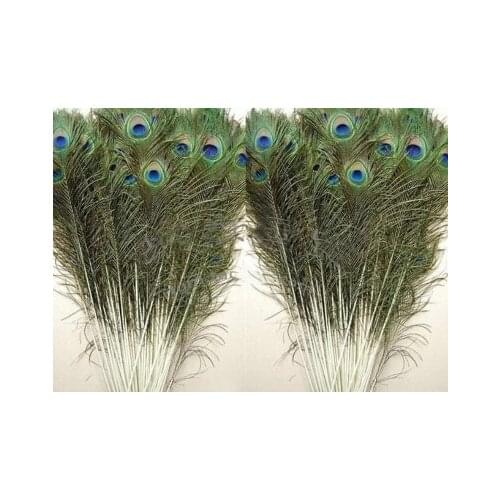 50pcs/Pack Beautiful Natural Peacock Tail Feathers 25-30cm (10-12inch) DIY Decoration peacock feather vase decor wedding decor
