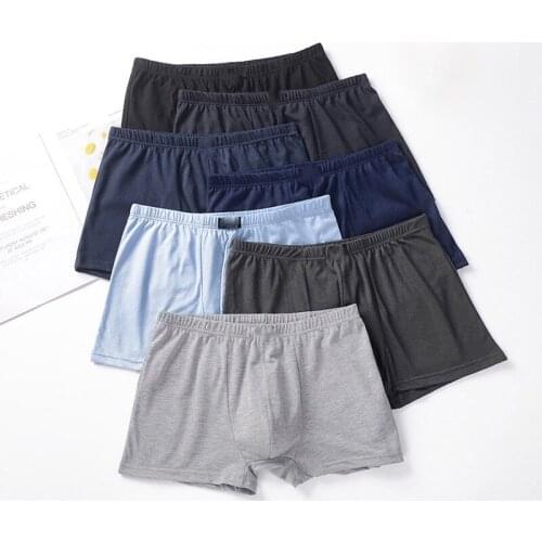 6pcs Boxer Shorts 100% Cotton Underpants Boxers Mens Panties Men Boxer Underwear U-pouch Male Sexy Briefs Boxershorts Big 6XL