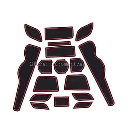 Car-Styling accessories Car stickers Non slip Interior door pad cup mat door gate slot mat For Honda CRV CR-V 2012-2016