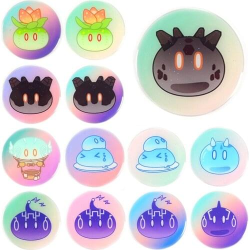 Genshin Impact Badge Chibi Brooch Azhdaha Zhongli Xiao Hutao Tartaglia Yanfei Eula Rosaria Venti Albedo Pin Backpack Decor Gifts