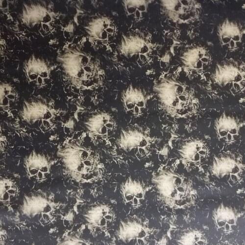 CSKR9029 0.5mX20m water transfer vinyl water transfer printing skulls hydrographics film