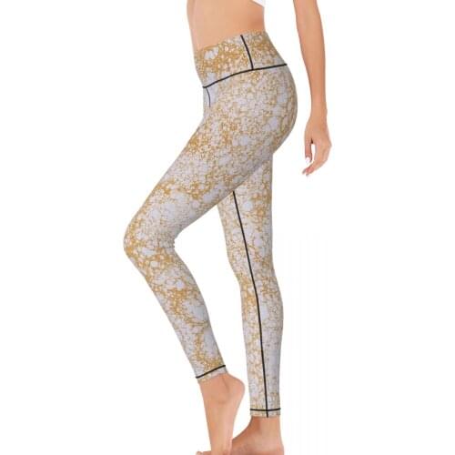 Colored Women Yoga Leggings fitness Leggings abstract art Femme High Waist Yoga Pants Legins Tights