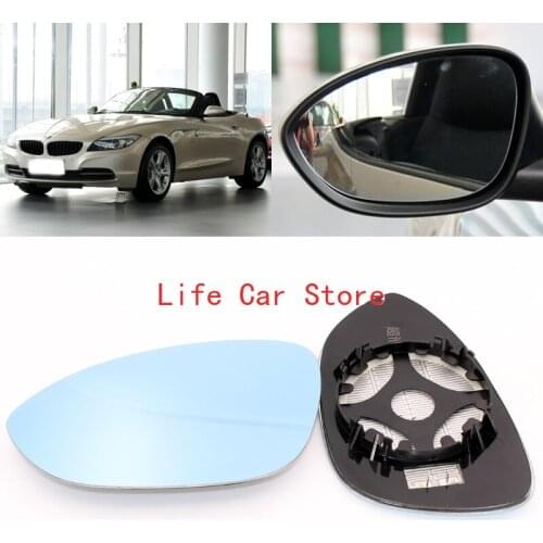 For BMW Z4 large field vision blue mirror car rearview mirror heating modified wide-angle reversing lens