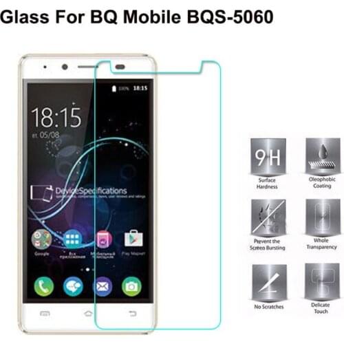 For BQS-5060 Tempered Glass BQ Mobile BQS-5060 Slim Screen Protector 2.5D 9H Safety Protective Film on BQS 5060 BQS5060 Glass