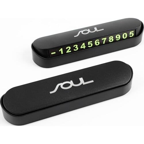 For KIA Cerato RIO Soul Picanto Sorento Car Styling Temporary Parking Card Phone Number Card Plate Park Stop