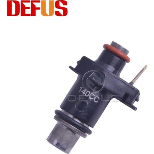 1X Motorcycle Fuel Injector 140CC/MIN 6 Holes Nozzle Fuel Injection For Yamaha R125 FZ150 Flow Valve Injectors Replacement Black