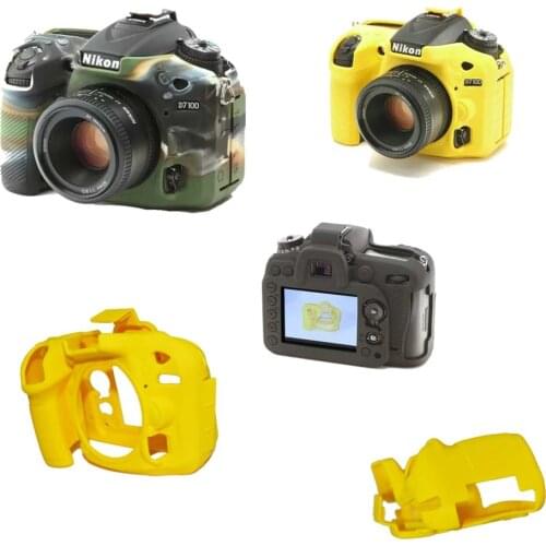 Nice soft Silicone Camera Video Bag For Nikon D7100 D7200 Camera Case Rubber Protective Body Cover Skin