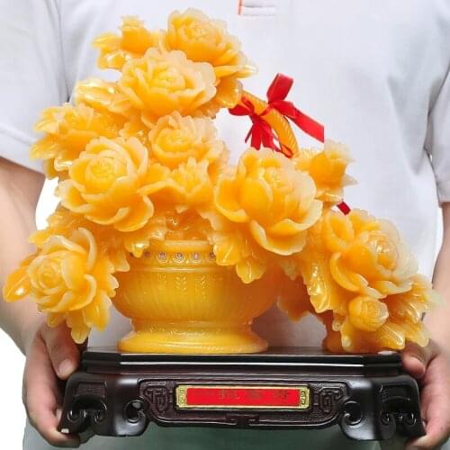 Forest wealth Ping peony upscale home furnishings living room interior decoration crafts ornaments