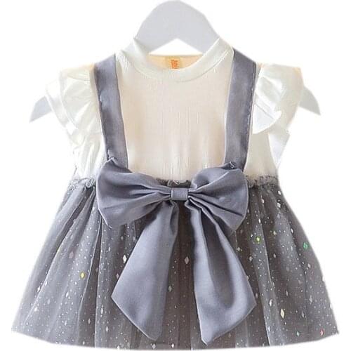 Girls' summer dresses, childrens college style, childrens new foreign style summer dresses, baby princess dresses