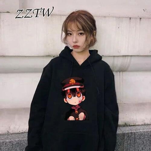 Hot Japanese Anime Toilet Bound Hanako Kun Women Hoodies Kawaii Winter Warm Tops Cartoon Graphic Oversized Sweatshirt for Female