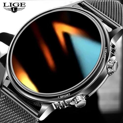 LIGE 2021 Luxury New Men Smart Watch Women Color Screen Full touch Fitness Tracker Smart Waterproof Clock Ladies Smart Watch Men