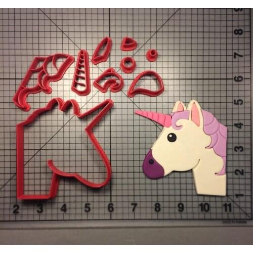 Unicorn Pony Cookie Cutter Kitchen Baking Supplies Cake Icing Decoration Tools Set All Kinds Of Graphics 3D Printing Custom