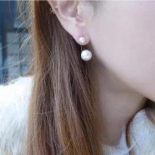 Classic Pearl Earrings Korean Double Pearl Stud Earrings For Women Earing Jewelry Earings Earring Kolczyki Pendientes J1010