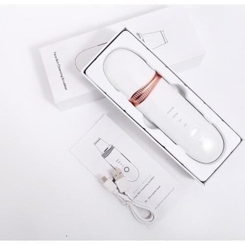 Peeling Spatula Cleaner Ultrasonic Skin Scrubber Deep Cleansing Facial Peeling SPA Scraper Skin Cleaner Face-lifting MachineSoni