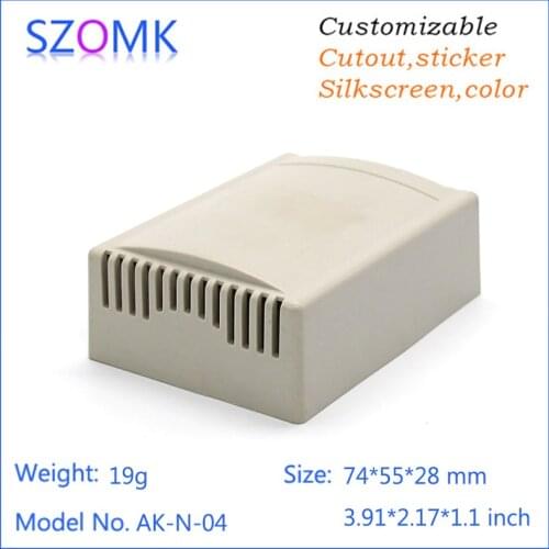 Szomk small enclosure abs project box (2 pcs) 74*55*28mm enclosures for pcb distribution box switch case plastic housing